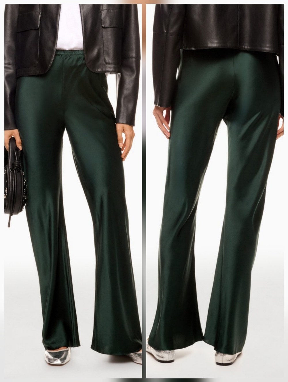 Silk Laundry Bias Cut Pants Size L